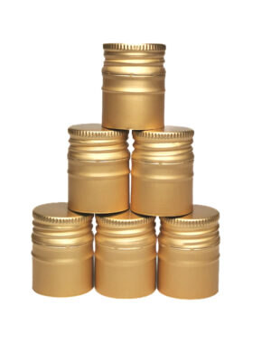 100X Zakrętka złota fi 28 /38 długa